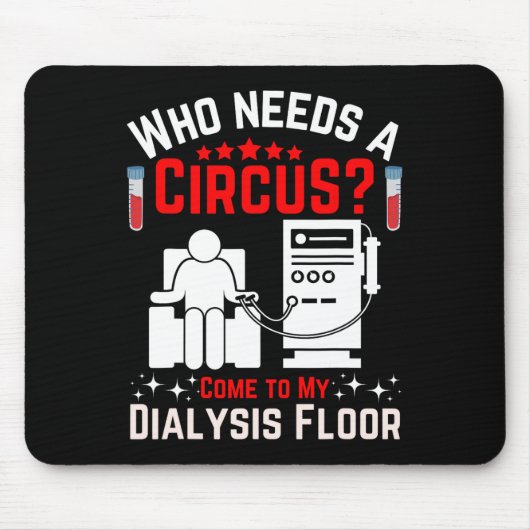 Technischer Dialysetechniker Nephrologe Tech Uni- Mousepad (Vorne)