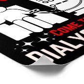 Technischer Dialysetechniker Nephrologe Tech Uni- Poster (Ecke)