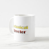 Technischer Direktor (nur Text) Kaffeetasse (Vorderseite Links)
