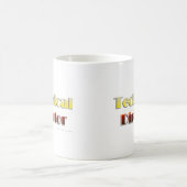 Technischer Direktor (nur Text) Kaffeetasse (Mittel)