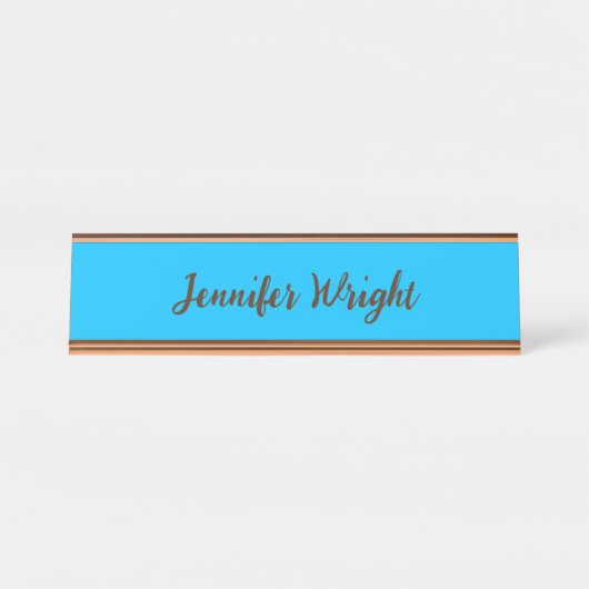 Technischer Fetisch-Sklave Schreibtischnamensplakette (Vorderseite )