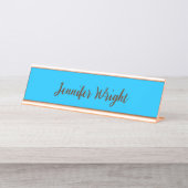 Technischer Fetisch-Sklave Schreibtischnamensplakette (Vorderseite )