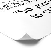 Technischer Foul auf Bobby Knight? Poster (Ecke)