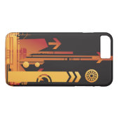 Technischer Halbtonhintergrund 2 Case-Mate iPhone Hülle (Rückseite (Horizontal))