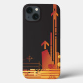 Technischer Halbtonhintergrund 2 Case-Mate iPhone Hülle (Rückseite)