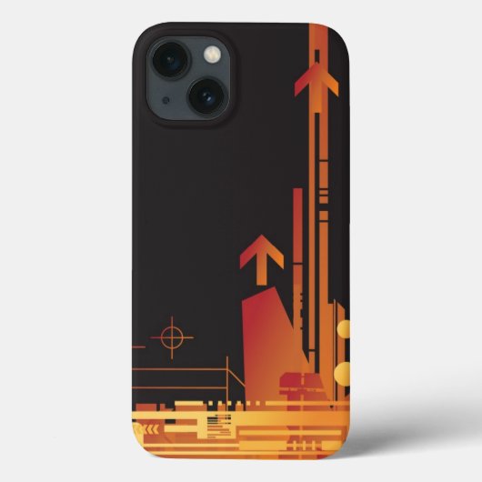 Technischer Halbtonhintergrund 2 Case-Mate iPhone Hülle (Rückseite)