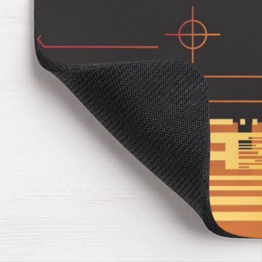 Technischer Halbtonhintergrund 2 Mousepad (Ecke)