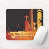 Technischer Halbtonhintergrund 2 Mousepad (Mit Mouse)