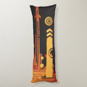 Technischer Halbtonhintergrund 2 Seitenschläferkissen (Rückseite (Vertikal))