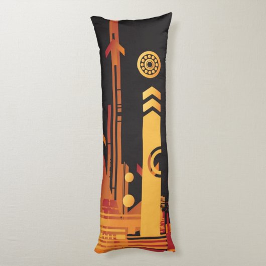 Technischer Halbtonhintergrund 2 Seitenschläferkissen (Rückseite (Vertikal))