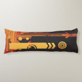 Technischer Halbtonhintergrund 2 Seitenschläferkissen (Vorderseite)