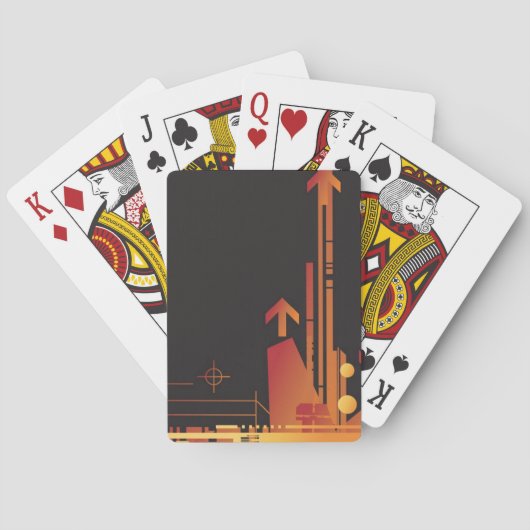 Technischer Halbtonhintergrund 2 Spielkarten (Rückseite)