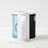 Technischer Halbtonhintergrund 3 Jumbo-Tasse (Rückseite)