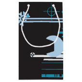 Technischer Halbtonhintergrund 3 Kleine Geschenktüte (Rückseite)