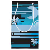 Technischer Halbtonhintergrund 3 Kleine Geschenktüte (Vorderseite)