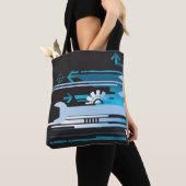 Technischer Halbtonhintergrund 3 Tasche (Von Nahem)