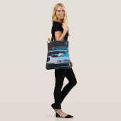 Technischer Halbtonhintergrund 3 Tasche (Am Model)