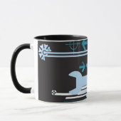 Technischer Halbtonhintergrund 3 Tasse (Links)