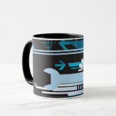 Technischer Halbtonhintergrund 3 Tasse (Vorderseite Links)