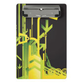 Technischer Halbtonhintergrund 4 Mini Klemmbrett (Vorderseite)