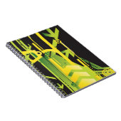 Technischer Halbtonhintergrund 4 Notizblock (Rechte Seite)