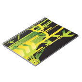 Technischer Halbtonhintergrund 4 Notizblock (Linke Seite)