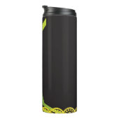 Technischer Halbtonhintergrund 4 Thermosbecher (Nach rechts gedreht)