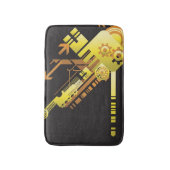 Technischer Halbtonhintergrund 5 Badematte (Vorderseite Vertikal)