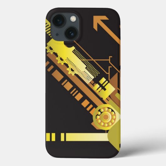 Technischer Halbtonhintergrund 5 Case-Mate iPhone Hülle (Rückseite)