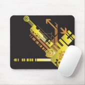 Technischer Halbtonhintergrund 5 Mousepad (Mit Mouse)