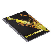 Technischer Halbtonhintergrund 5 Notizblock (Rechte Seite)