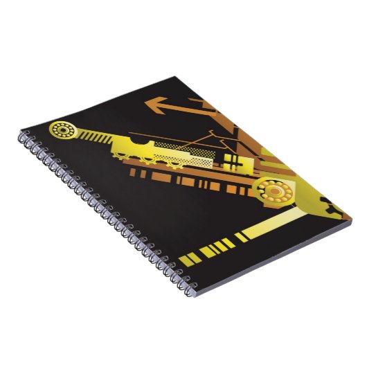 Technischer Halbtonhintergrund 5 Notizblock (Rechte Seite)