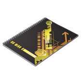 Technischer Halbtonhintergrund 5 Notizblock (Linke Seite)