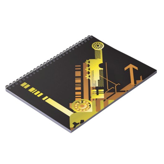 Technischer Halbtonhintergrund 5 Notizblock (Linke Seite)