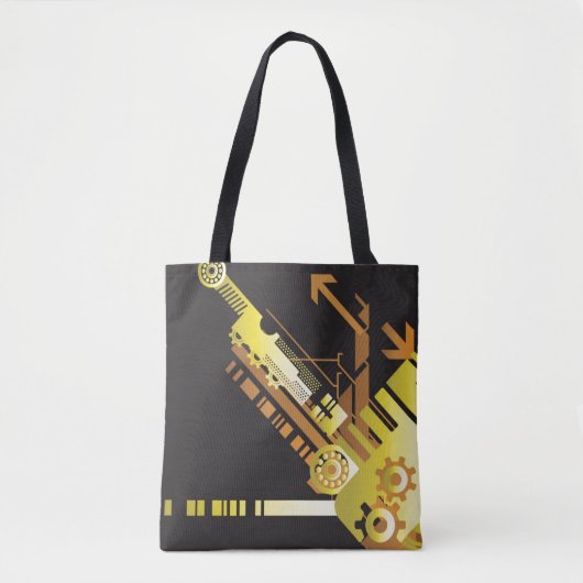 Technischer Halbtonhintergrund 5 Tasche (Vorderseite)