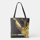 Technischer Halbtonhintergrund 5 Tasche (Rückseite)