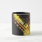 Technischer Halbtonhintergrund 5 Tasse (Zentrum)