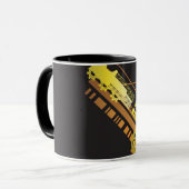 Technischer Halbtonhintergrund 5 Tasse (Vorderseite Links)