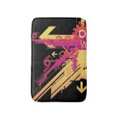 Technischer Halbtonhintergrund 7 Badematte (Vorderseite Vertikal)