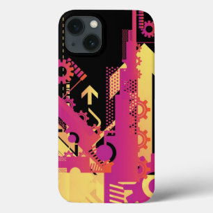 Technischer Halbtonhintergrund 7 Case-Mate iPhone Hülle