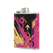 Technischer Halbtonhintergrund 7 Flachmann (Links)