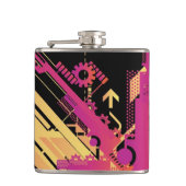 Technischer Halbtonhintergrund 7 Flachmann (Vorderseite)