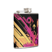 Technischer Halbtonhintergrund 7 Flachmann (Rechts)