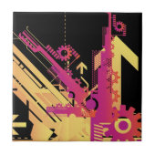 Technischer Halbtonhintergrund 7 Fliese (Vorderseite)