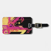 Technischer Halbtonhintergrund 7 Gepäckanhänger (Vorderseite horizontal)