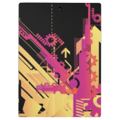 Technischer Halbtonhintergrund 7 Klemmbrett (Rückseite)