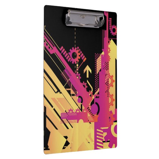 Technischer Halbtonhintergrund 7 Klemmbrett (Rechts)