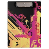 Technischer Halbtonhintergrund 7 Klemmbrett (Vorderseite)