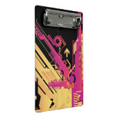 Technischer Halbtonhintergrund 7 Mini Klemmbrett (Schrägansicht)