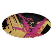 Technischer Halbtonhintergrund 7 Schneidebrett (Ecke)